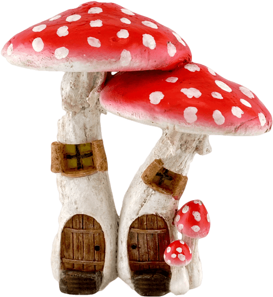 Mushroom House Fantasy Figurine