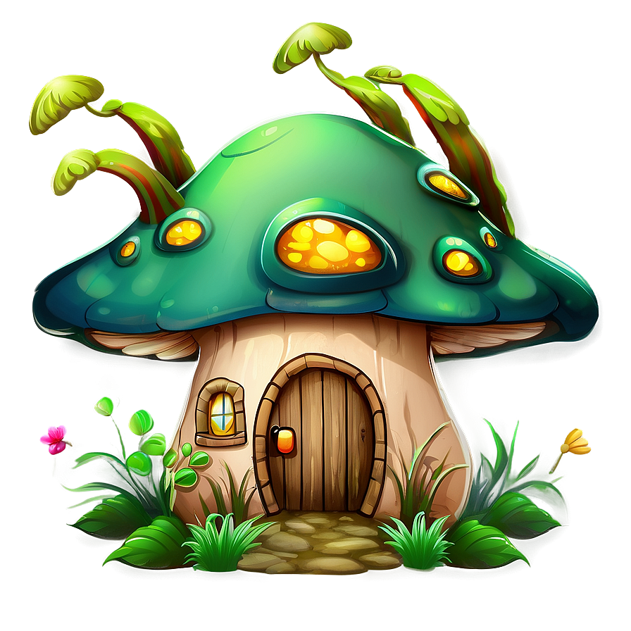 Mushroom House Png 05032024