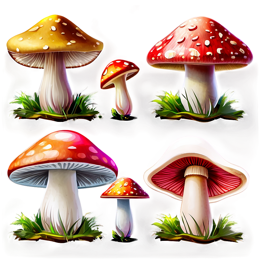 Mushroom Png Set Ghg