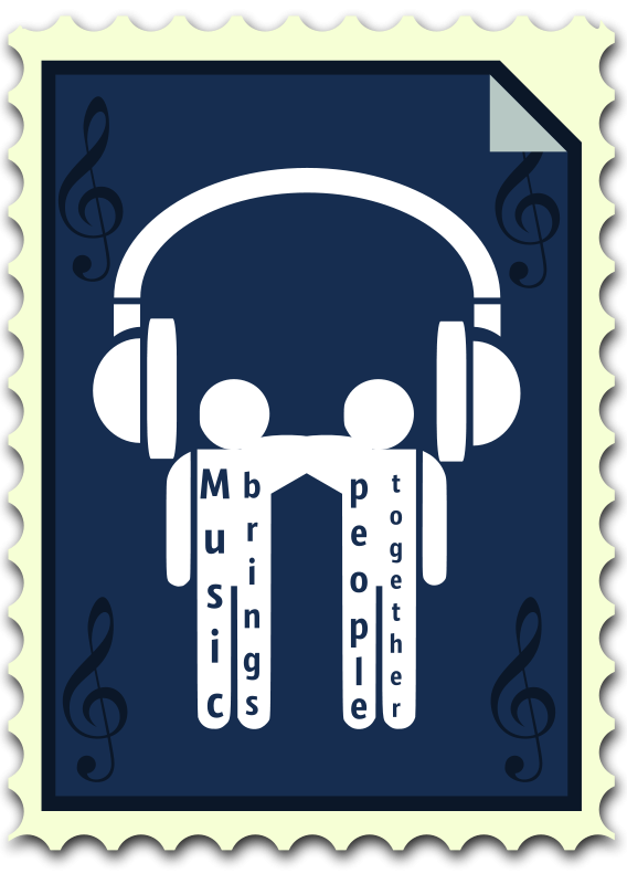 Music Brings People Together Stamp