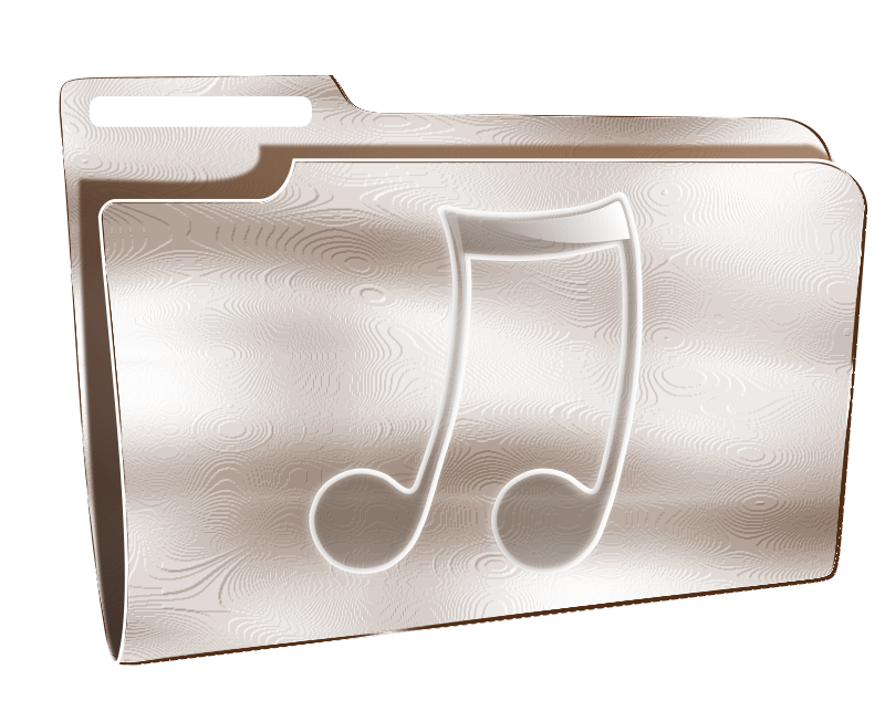 Music Folder Icon PNG with transparent background