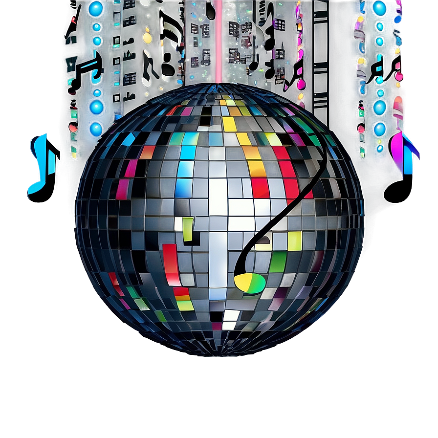 Musical Disco Ball Cityscape