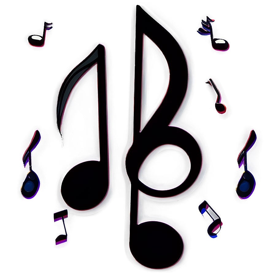 Musical Note Flat Design Png 59