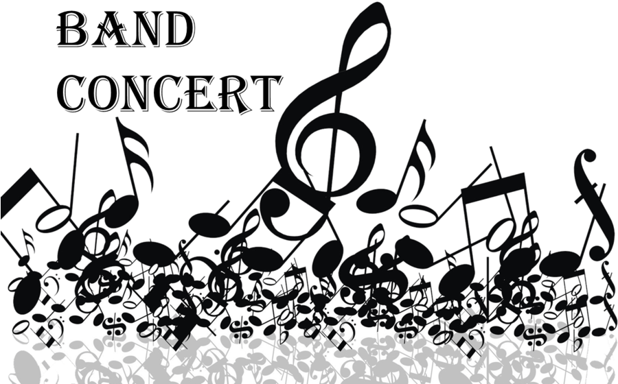 Musical Notes Band Concert PNG with transparent background