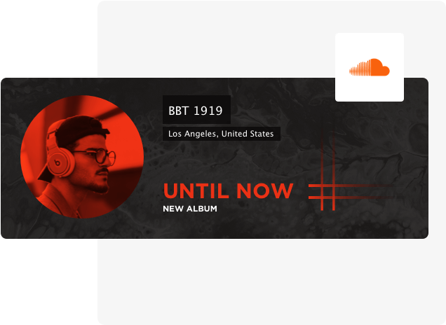 Soundcloud Header Design Maker App - Plantilla De Banner De Soundcloud, HD Png Download PNG with transparent background