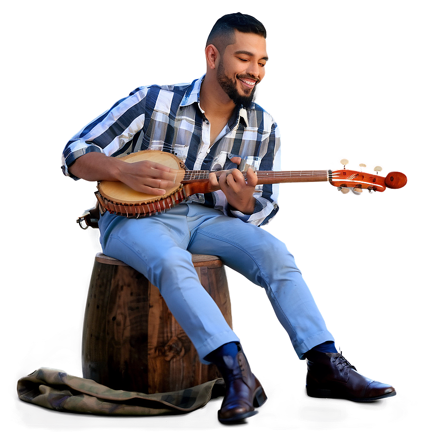 Musicians Sitting With Instruments Png 25