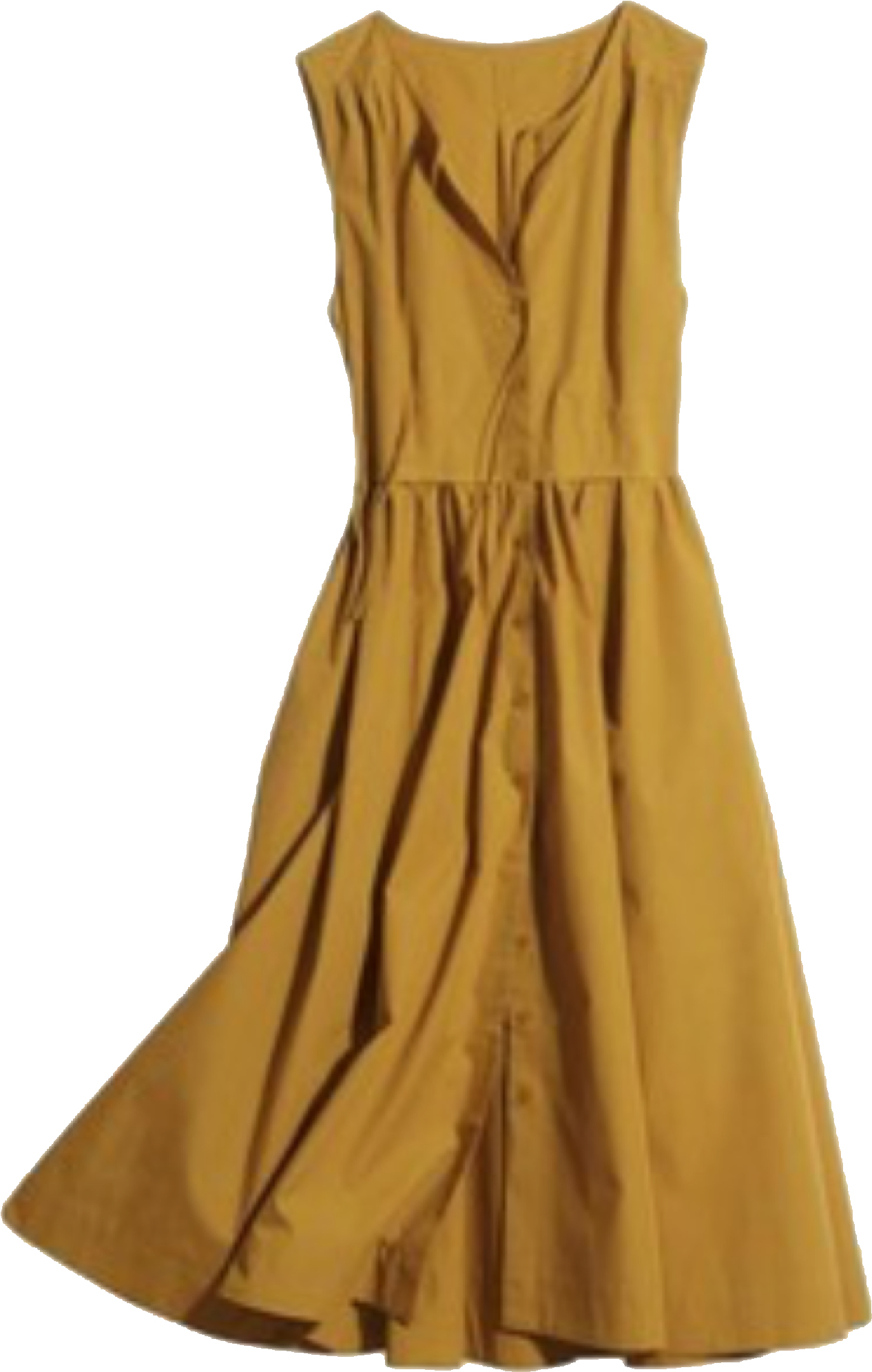 Mustard Yellow Sleeveless Dress