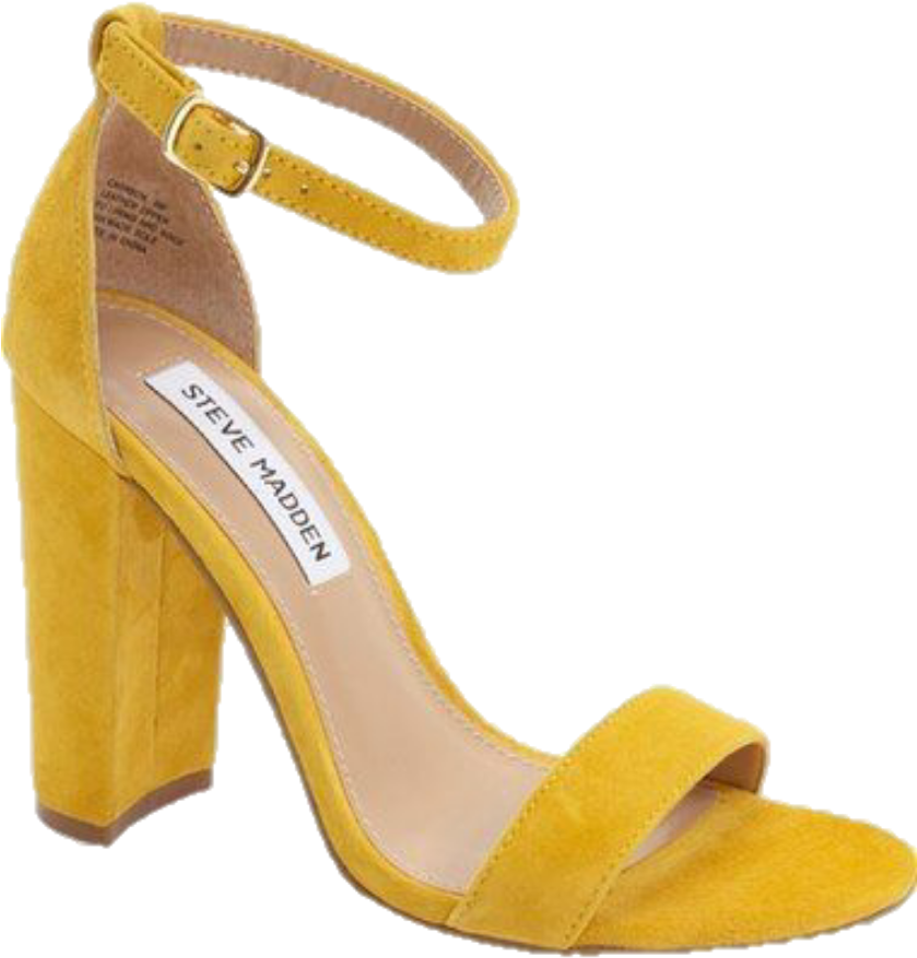 Yellow Amarillo Aesthetic Random Shoes Zapatos - Mustard Colour Heels, HD Png Download PNG with transparent background