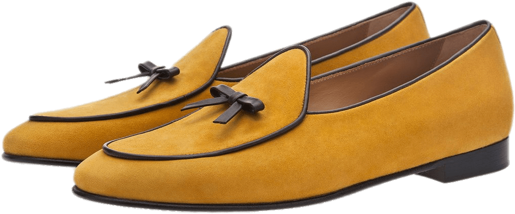 Mustard Yellow Suede Loafers