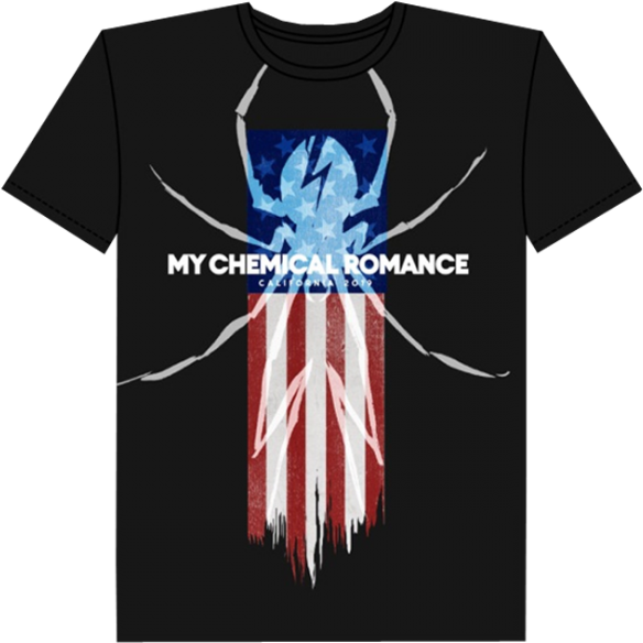 My Chemical Romance American Flag T Shirt