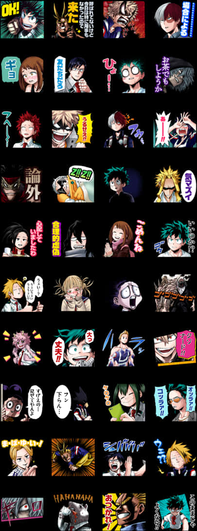 My Hero Academia J50th - My Hero Academia Line Sticker, HD Png Download PNG with transparent background