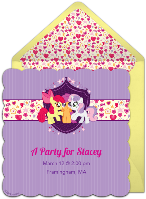 My Little Pony Birthday Invitation