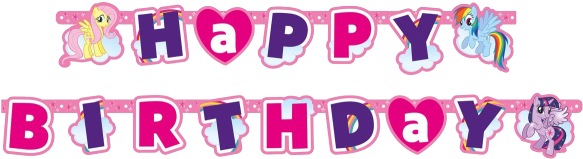 My Little Pony Happy Birthday Banner