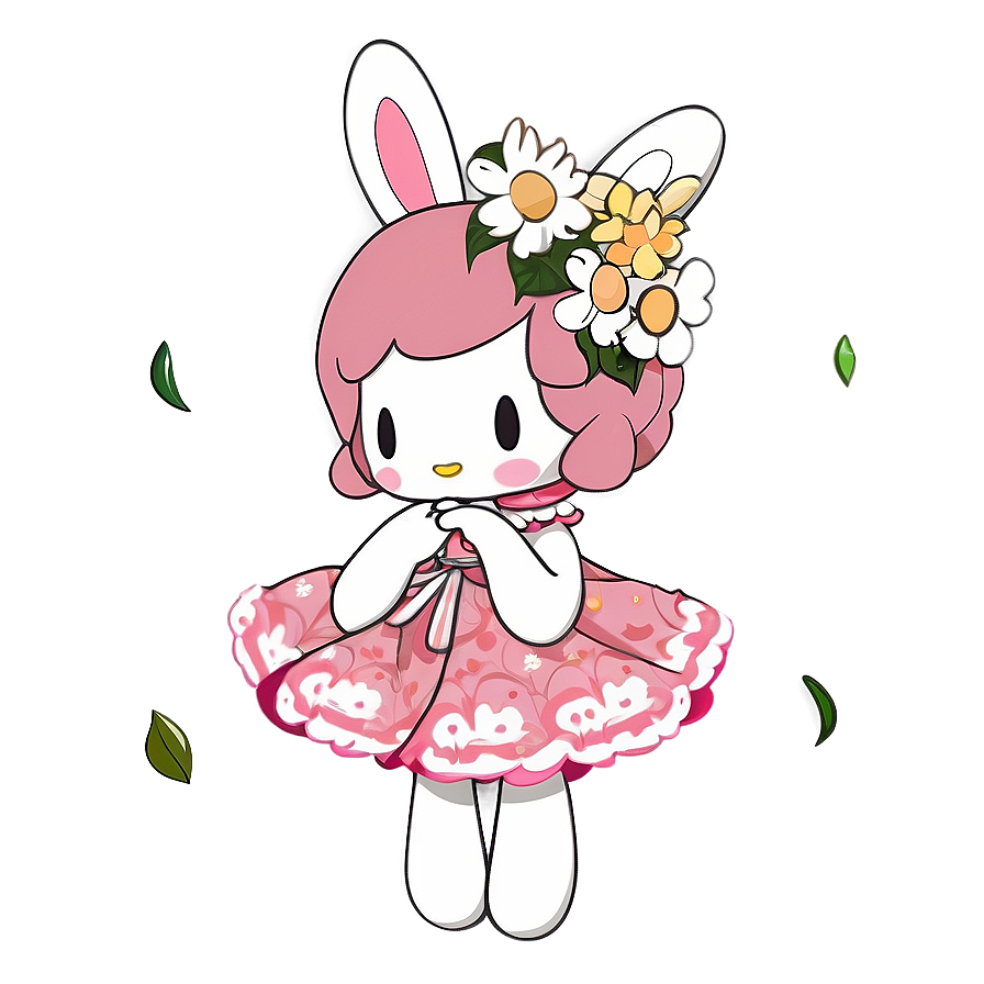 My Melody Floral Png 06112024