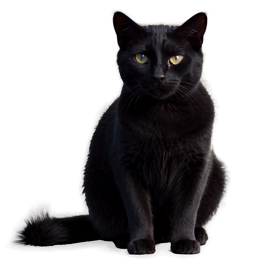 Mysterious Black Cat Png 05232024