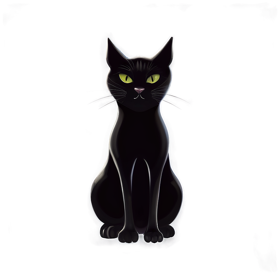 Mysterious Black Cat Png Uyt34