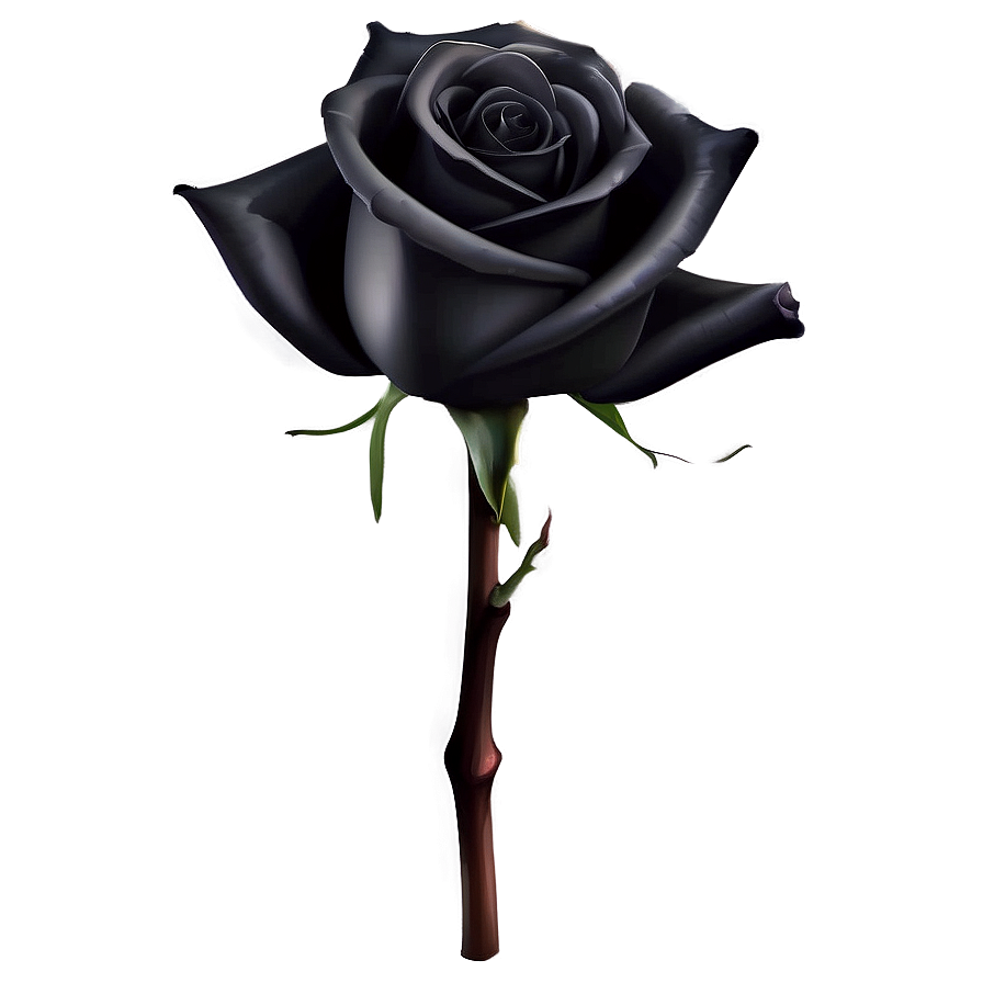 Mysterious Black Roses PNG 2 PNG image with a transparent background, free high-resolution download