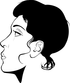 Mysterious Black Silhouette PNG with transparent background