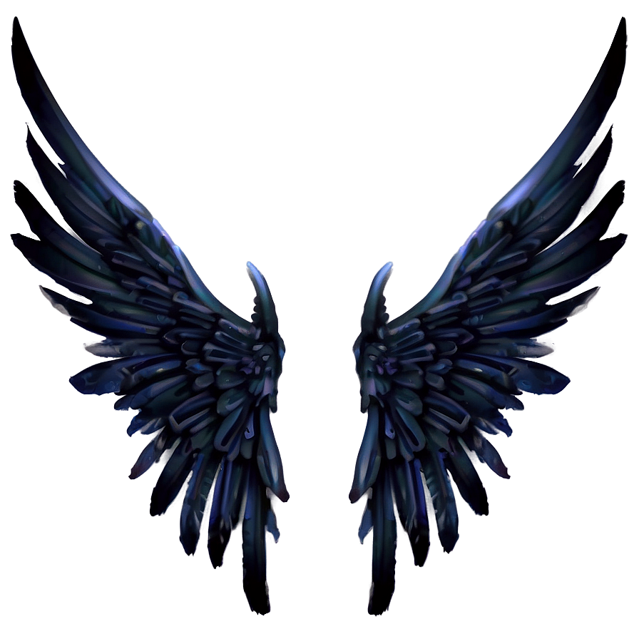 Mysterious Black Wings Art Png 69