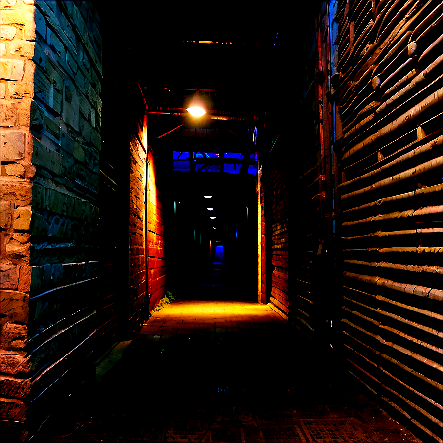 Mysterious Dark Alley PNG 06242024 PNG image with a transparent background, free high-resolution download