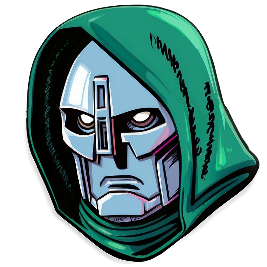 Mysterious Dr Doom Portrait Png 06252024