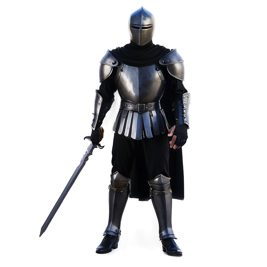 Mysterious Knight In Black Png 06272024