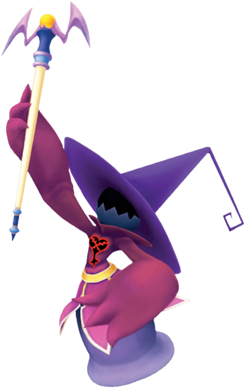 Mysterious Purple Wizard Character