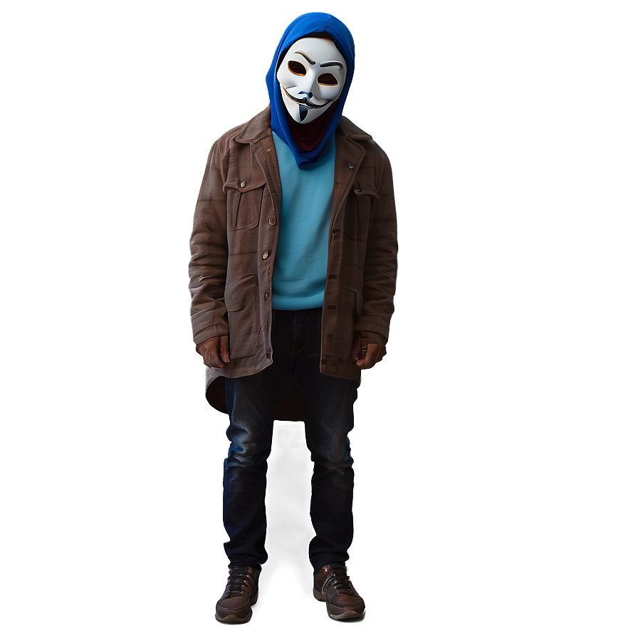 Mysterious Random Person With Mask Png Deg1