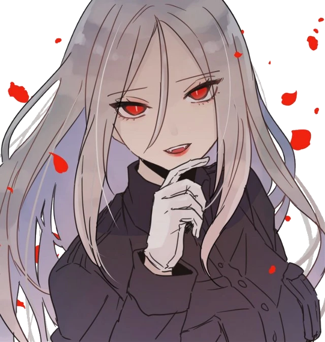 Vampire Anime Girl PNG Pic PNG with transparent background