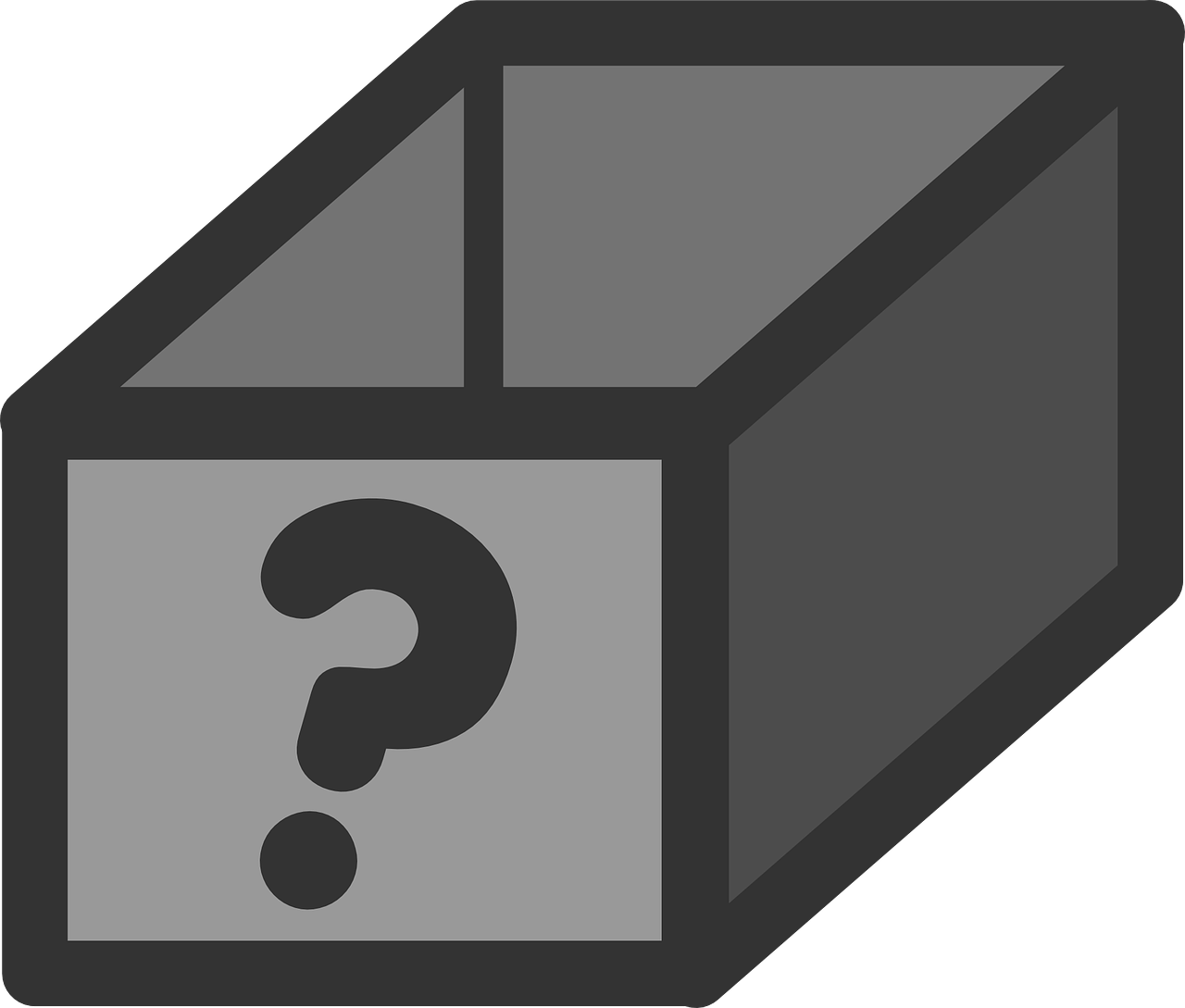 Box, Question Mark, Design, Black, Grey, Concept - Question Mark Box Icon, HD Png Download PNG image with a transparent background, free high-resolution download