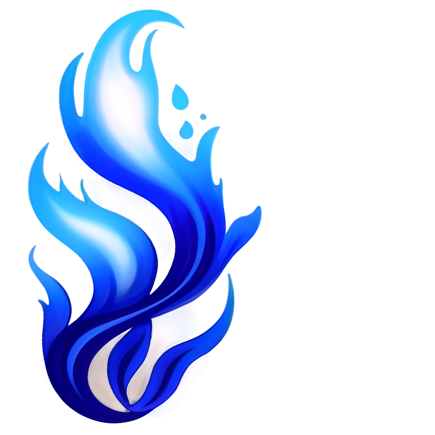 Mystic Blue Flame Graphic PNG 22 PNG with transparent background