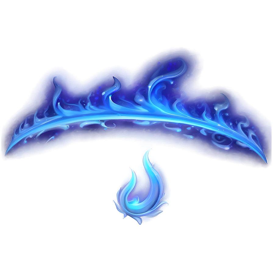 Mystic Blue Flame Graphic Png Nvf8