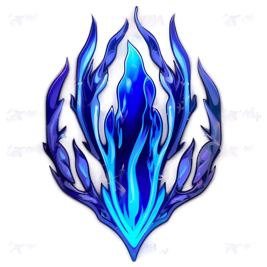 Mystic Blue Flame Graphic PNG tyw PNG with transparent background