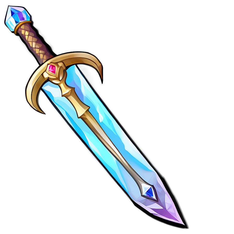 Mystic Diamond Sword Icon PNG skq PNG image with a transparent background, free high-resolution download