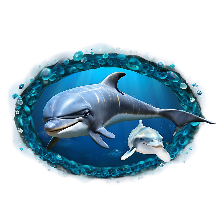 Mystic Dolphins Png 44