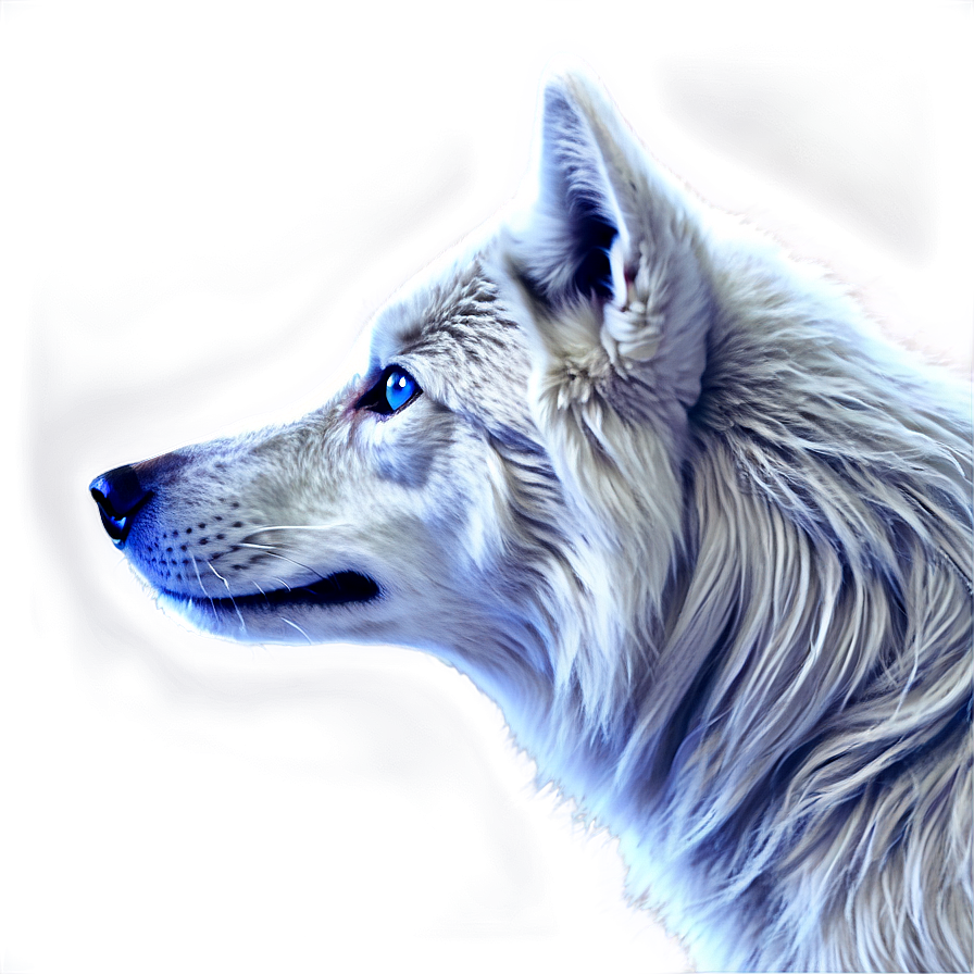 Mystic Wolf With Blue Eyes Png Cbf