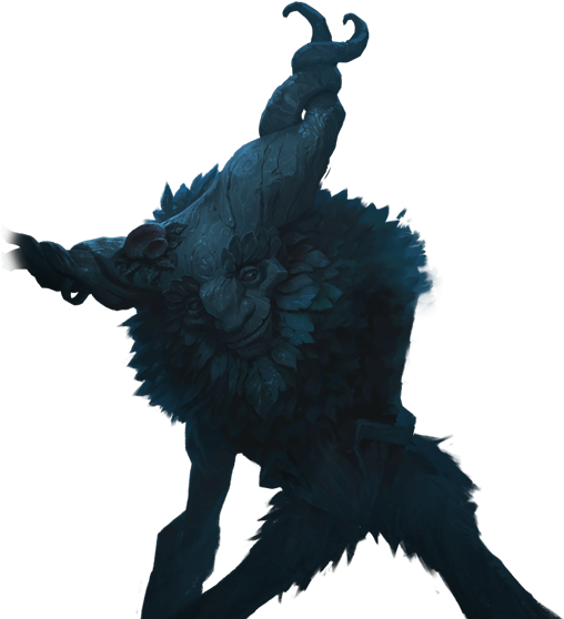 Mystical Beast Fantasy Art PNG with transparent background