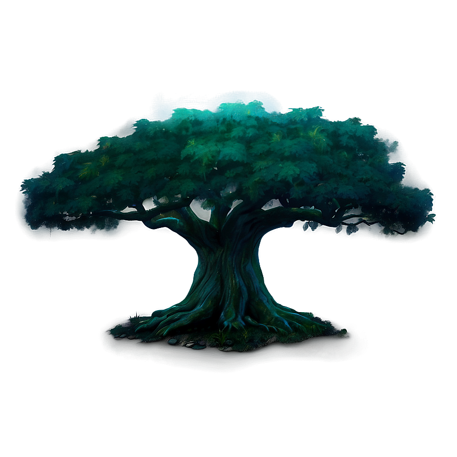 Mystical Big Tree At Night Png Ljk