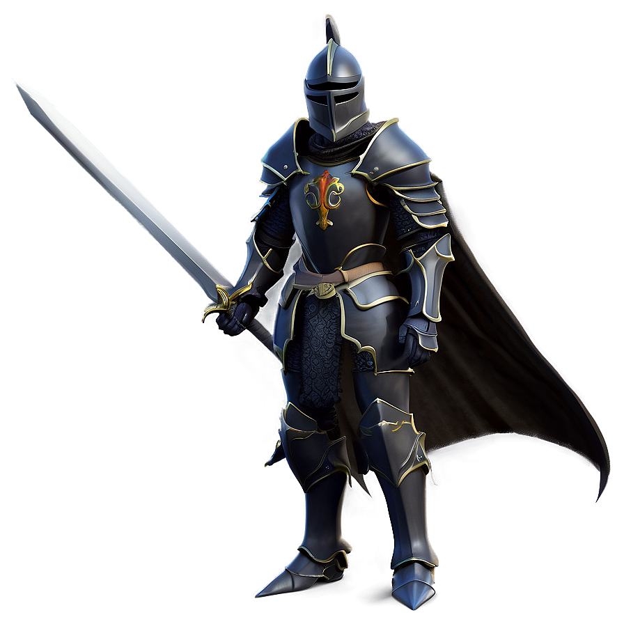 Mystical Black Knight Png 06272024