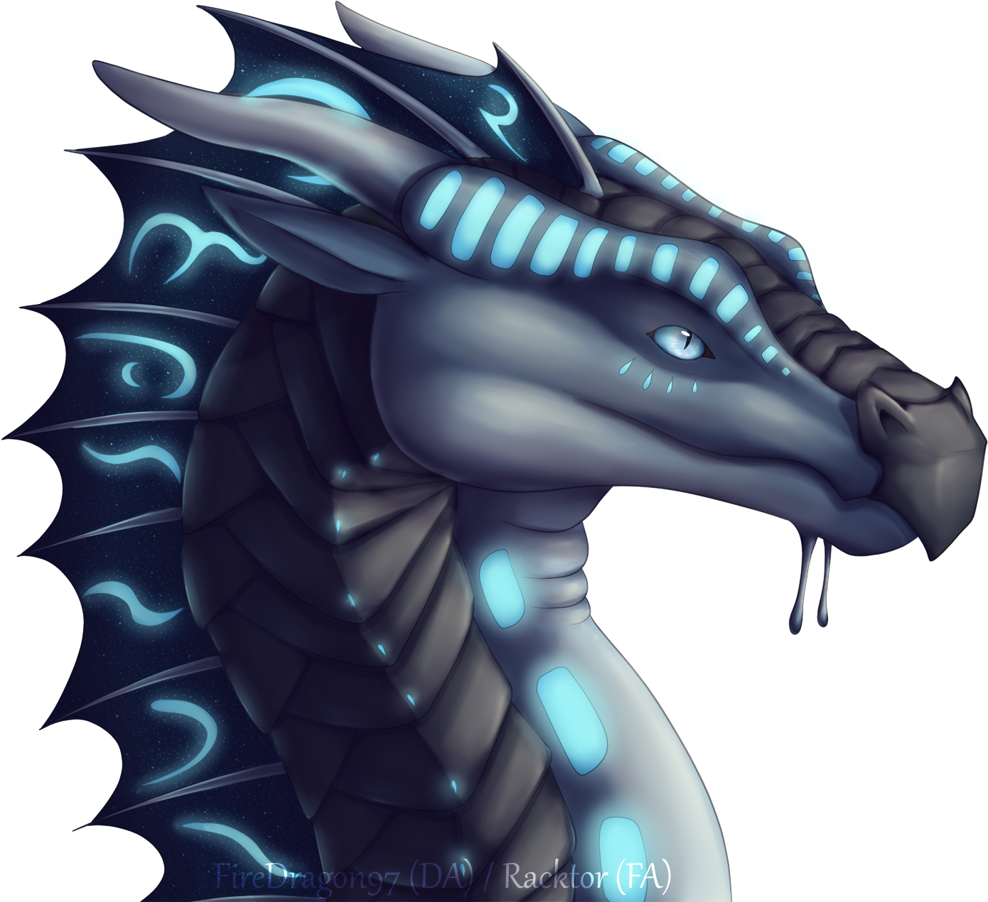 Mystical_ Blue_ Dragon_ Portrait