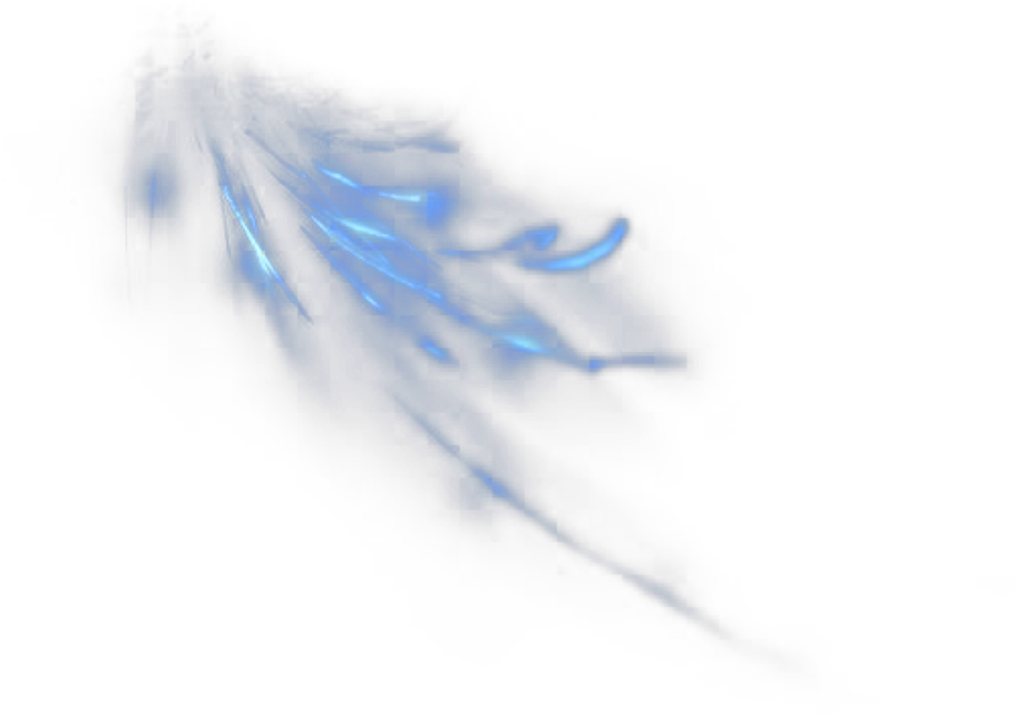 Mystical Blue Feather