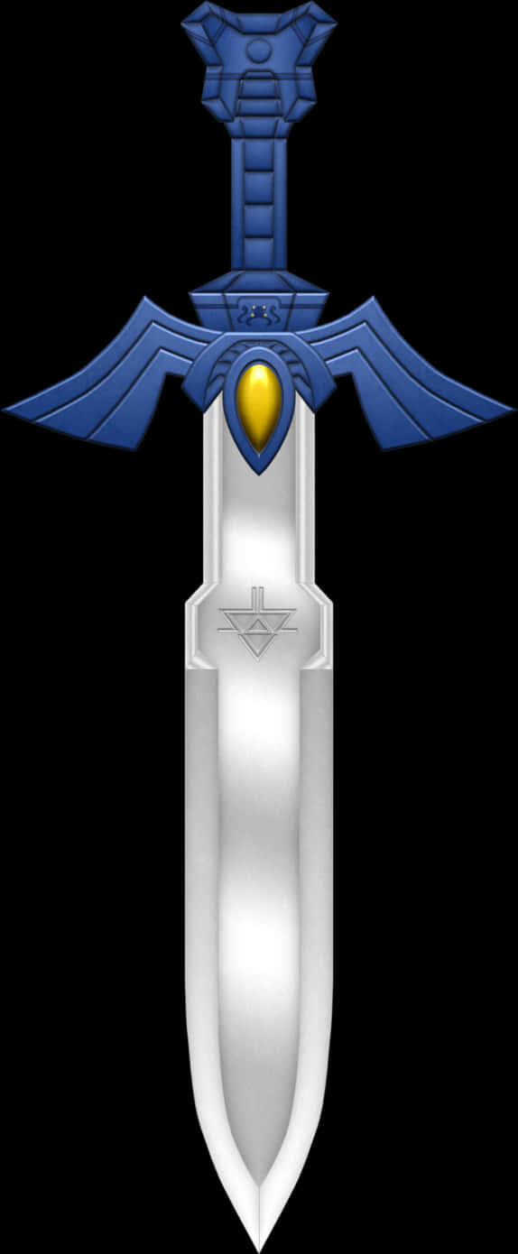 Mystical Blueand Silver Sword