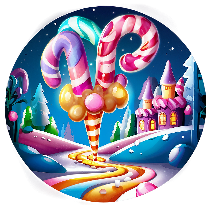 Mystical Candyland Night Png 49