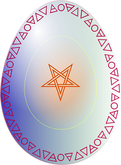Mystical Egg Design PNG with transparent background