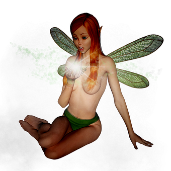 Mystical_ Fairy_ Glowing_ Orb PNG with transparent background