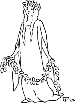 Mystical_ Fairy_ Silhouette PNG with transparent background
