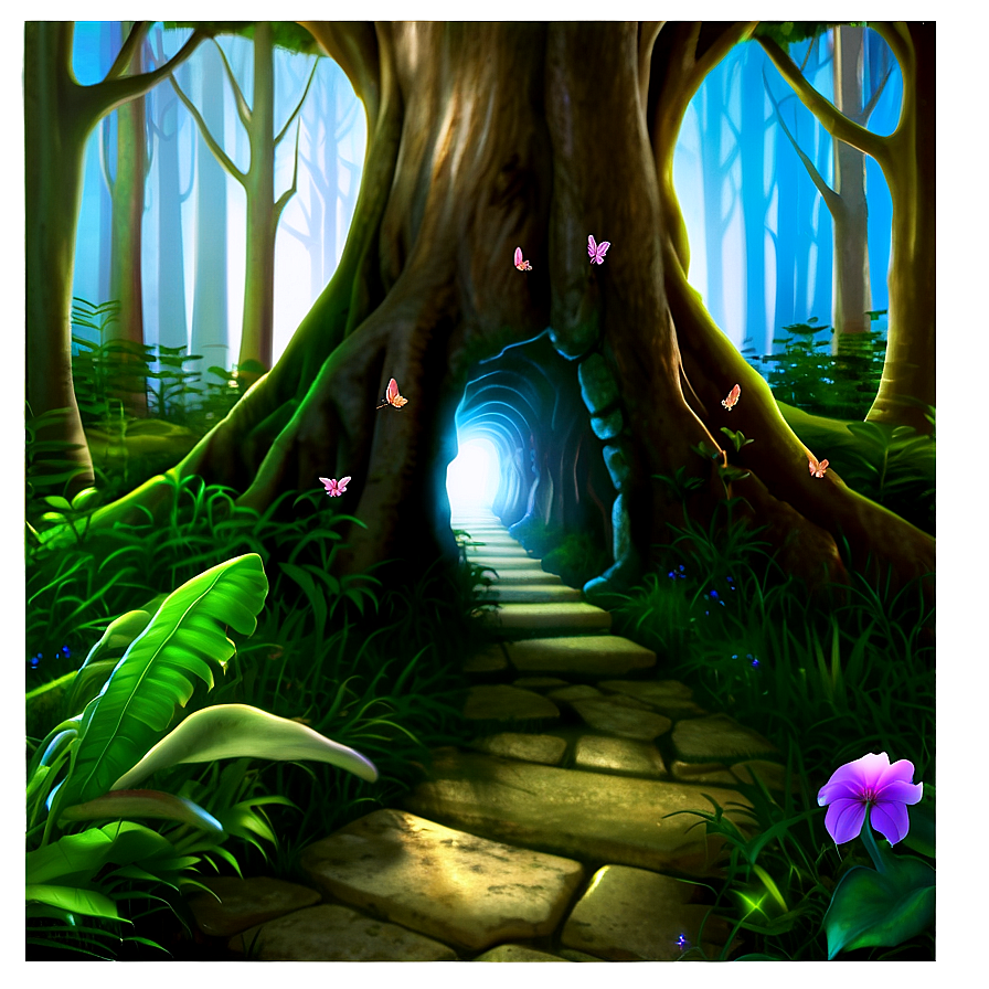 Mystical Fairy Trail Png Knt