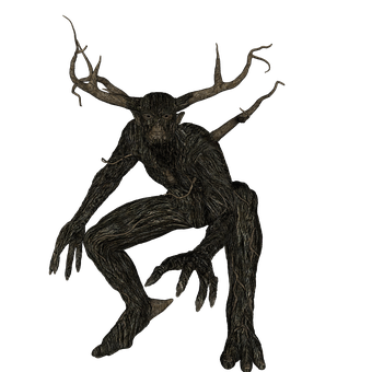 Mystical_ Forest_ Entity PNG with transparent background