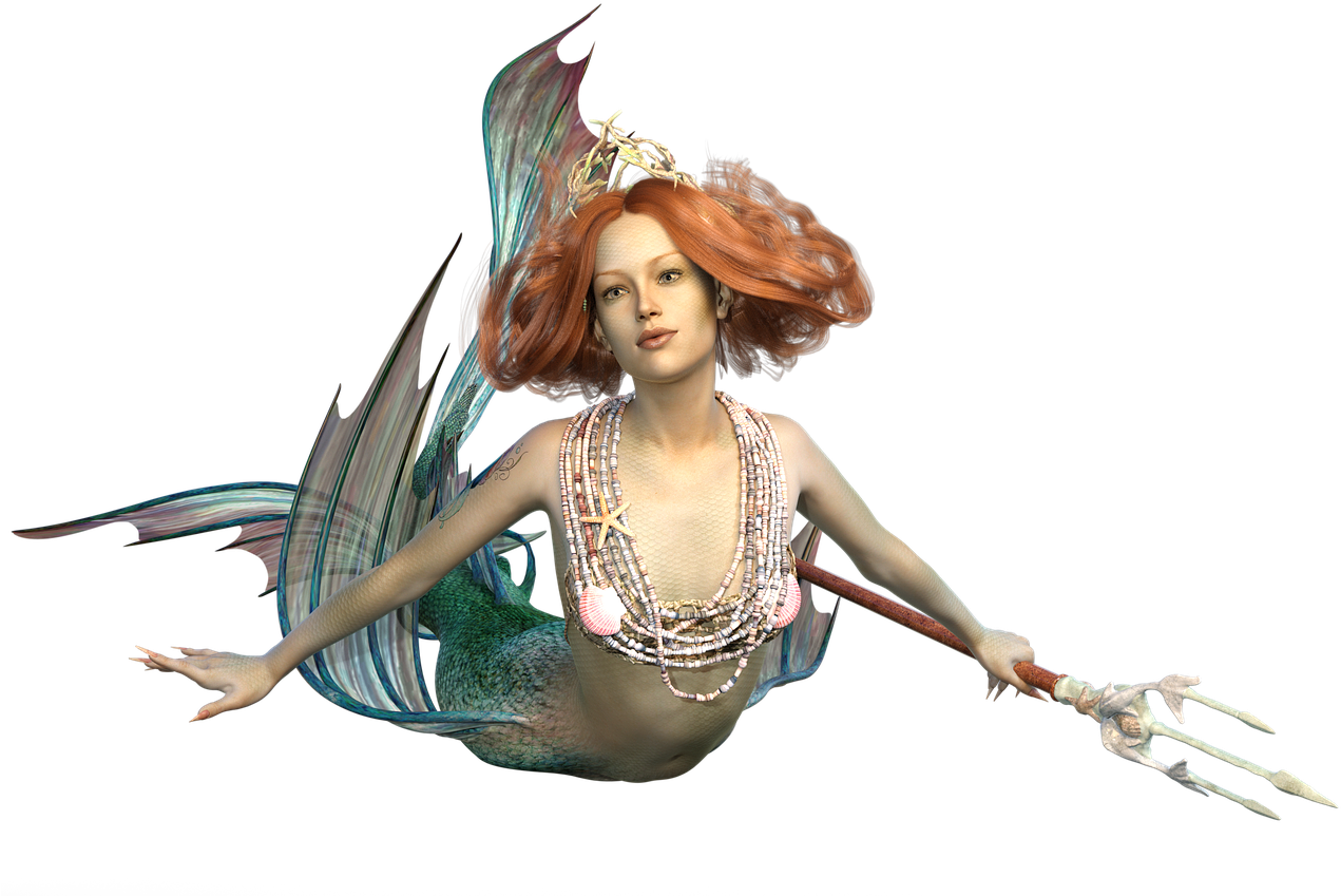 Mermaid The Sea Maid Mythical Creatures Free Picture - Sirena Reales, HD Png Download PNG with transparent background