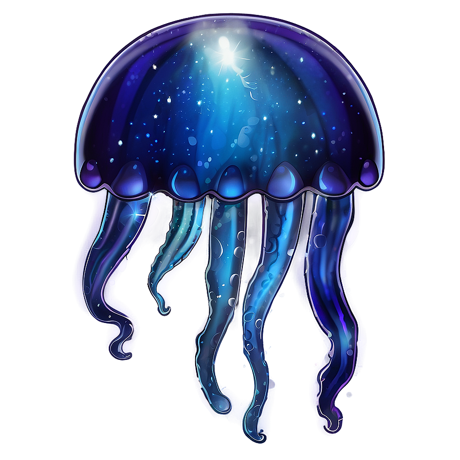 Mystical Moon Jelly Drawing Png Fie99